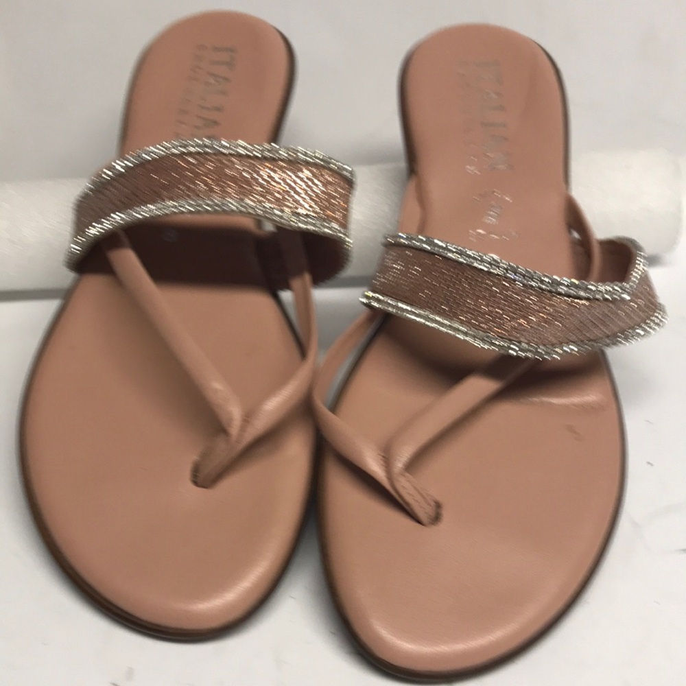 Italian shoemakers wedge flats